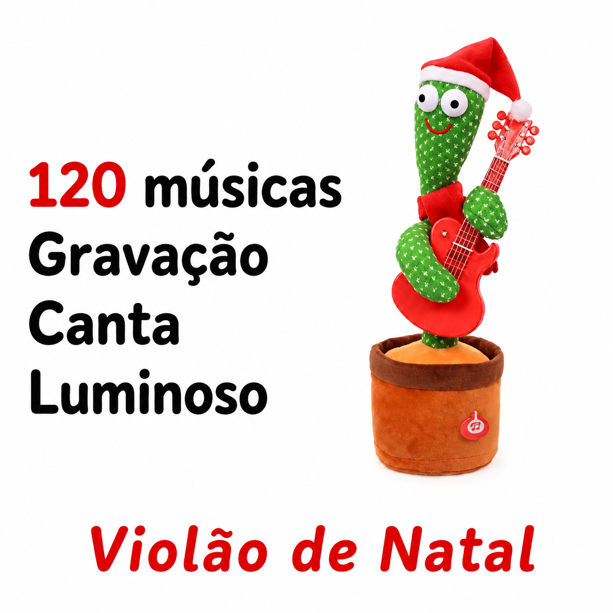 Cacto Dançarino e Falante (Musical & USB)