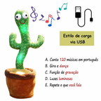 Cacto Dançarino e Falante (Musical & USB)