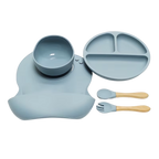 Kit Alimentação de Silicone (5 Peças) com Ventosa