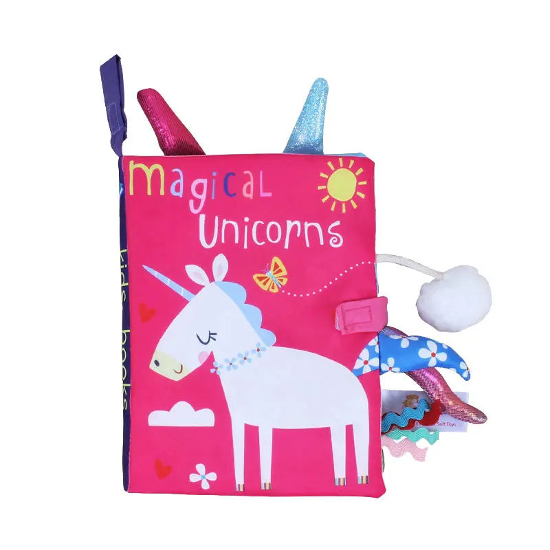 Livro de Pano Sensorial (Caudas de Animais)