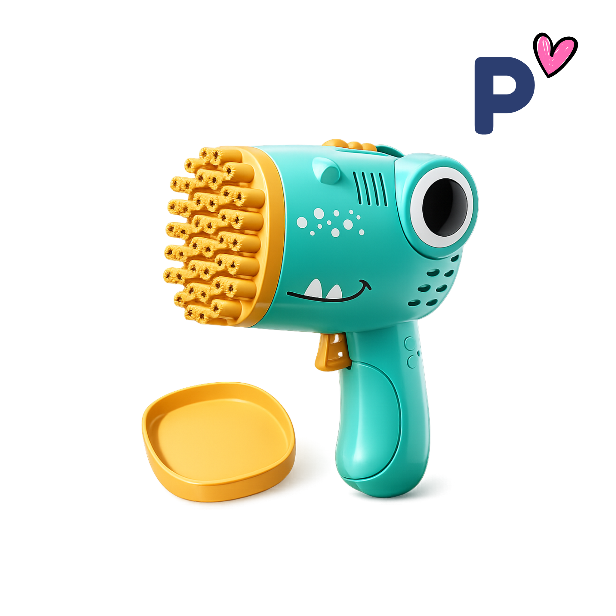 Pistola Elétrica de Bolhas de Sabão Dinossauro