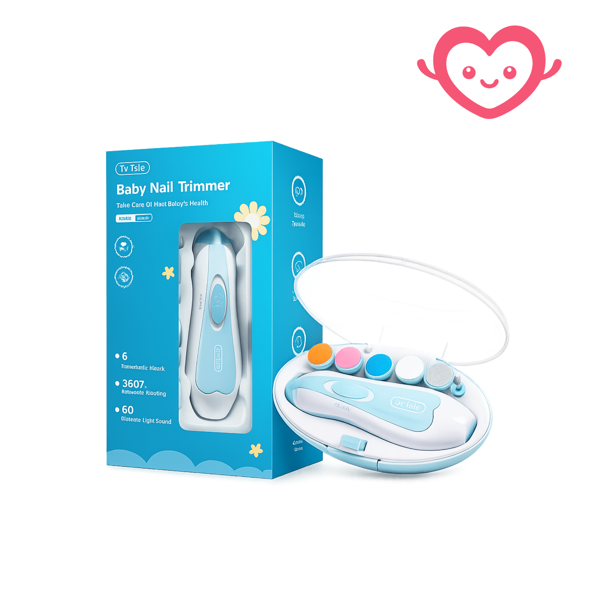 Aparador de Unhas Elétrico (Luz LED)