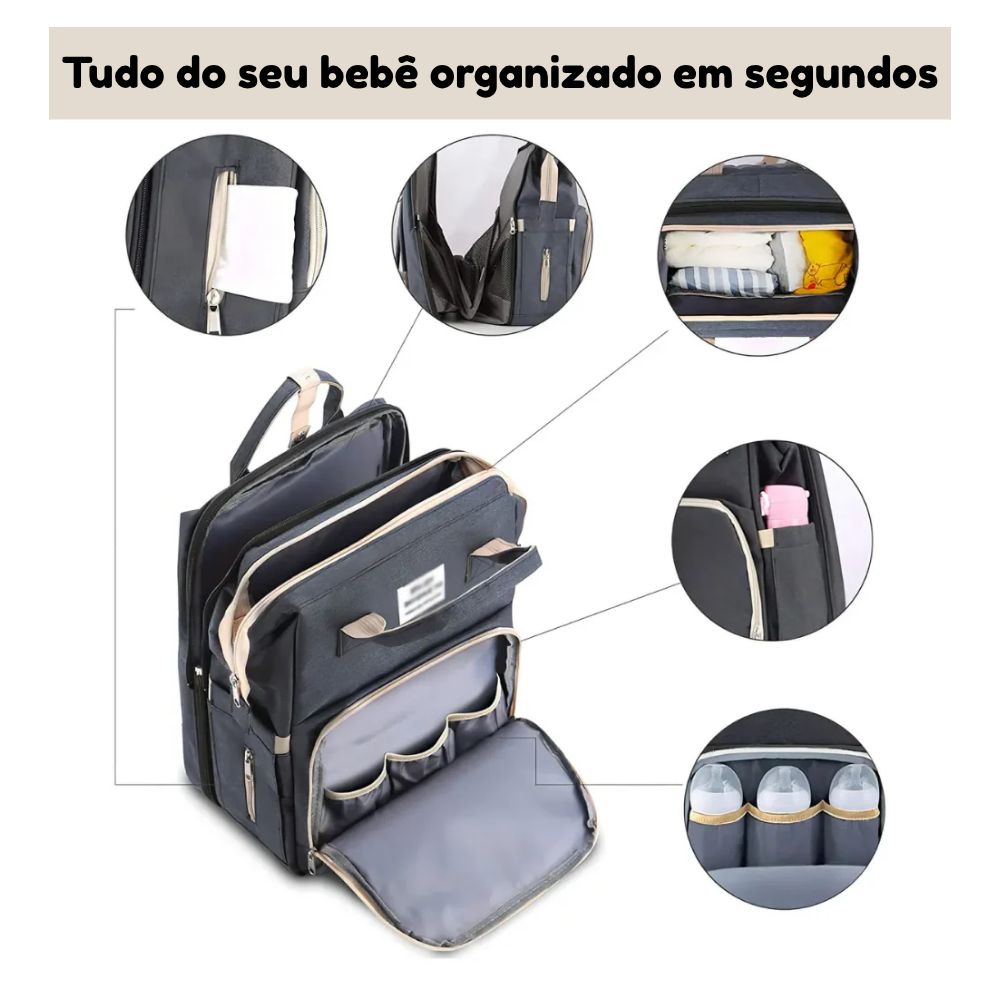 Mochila Berço Portátil para Bebê