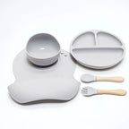 Kit Alimentação de Silicone (5 Peças) com Ventosa