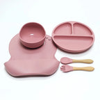 Kit Alimentação de Silicone (5 Peças) com Ventosa