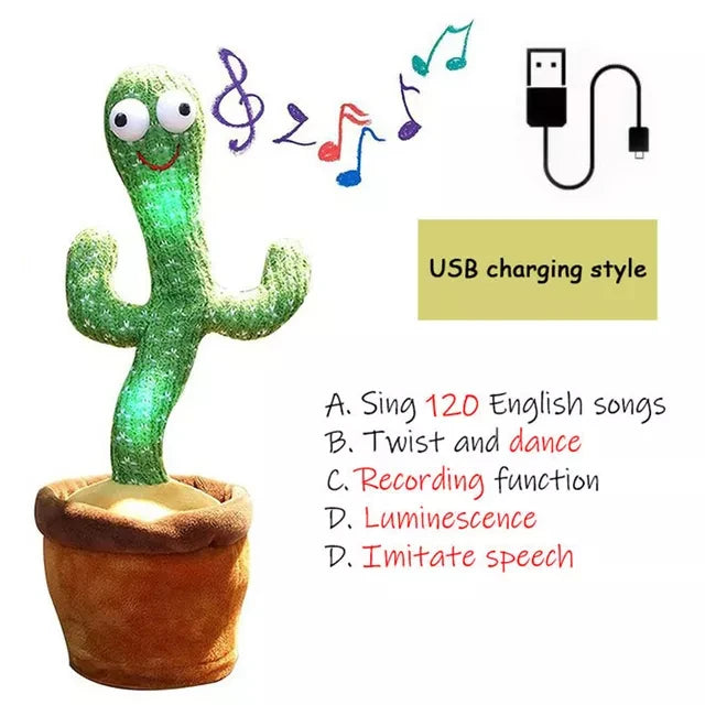 Cacto Dançarino e Falante (Musical & USB)